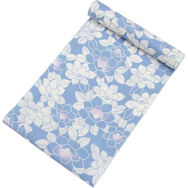 浴衣反物生地 竺仙 アジサイ 小ぶり柄 竺仙 浴衣 綿絽 注染 紫陽花